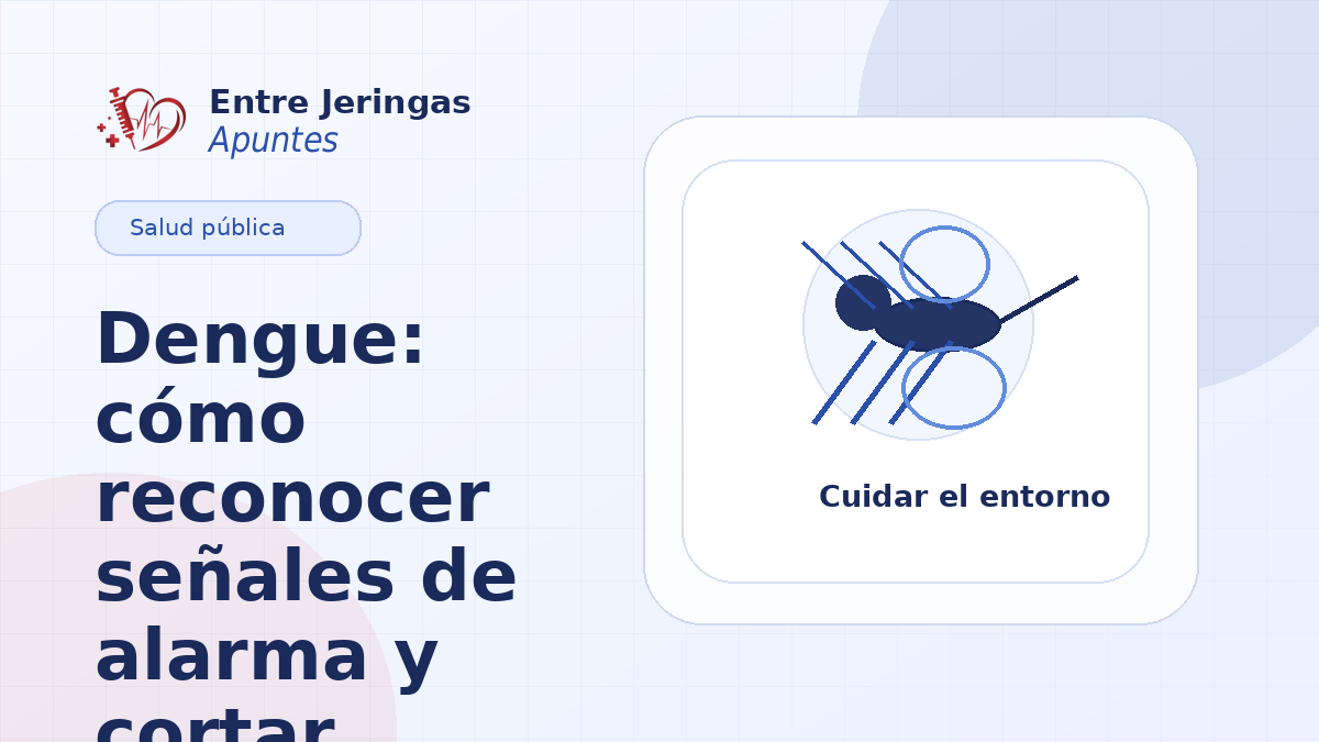 Dengue: señales de alarma y acciones sencillas para cortar criaderos