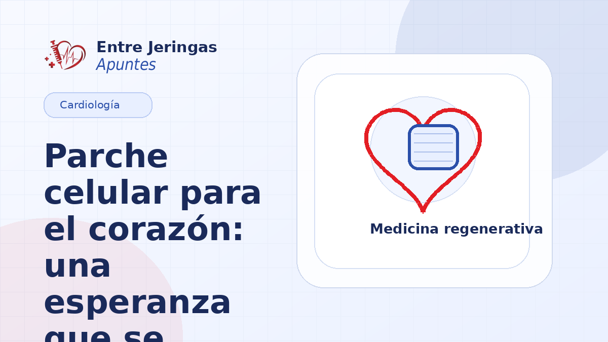 Parche celular para el corazón: una esperanza para reparar tejido dañado tras un infarto